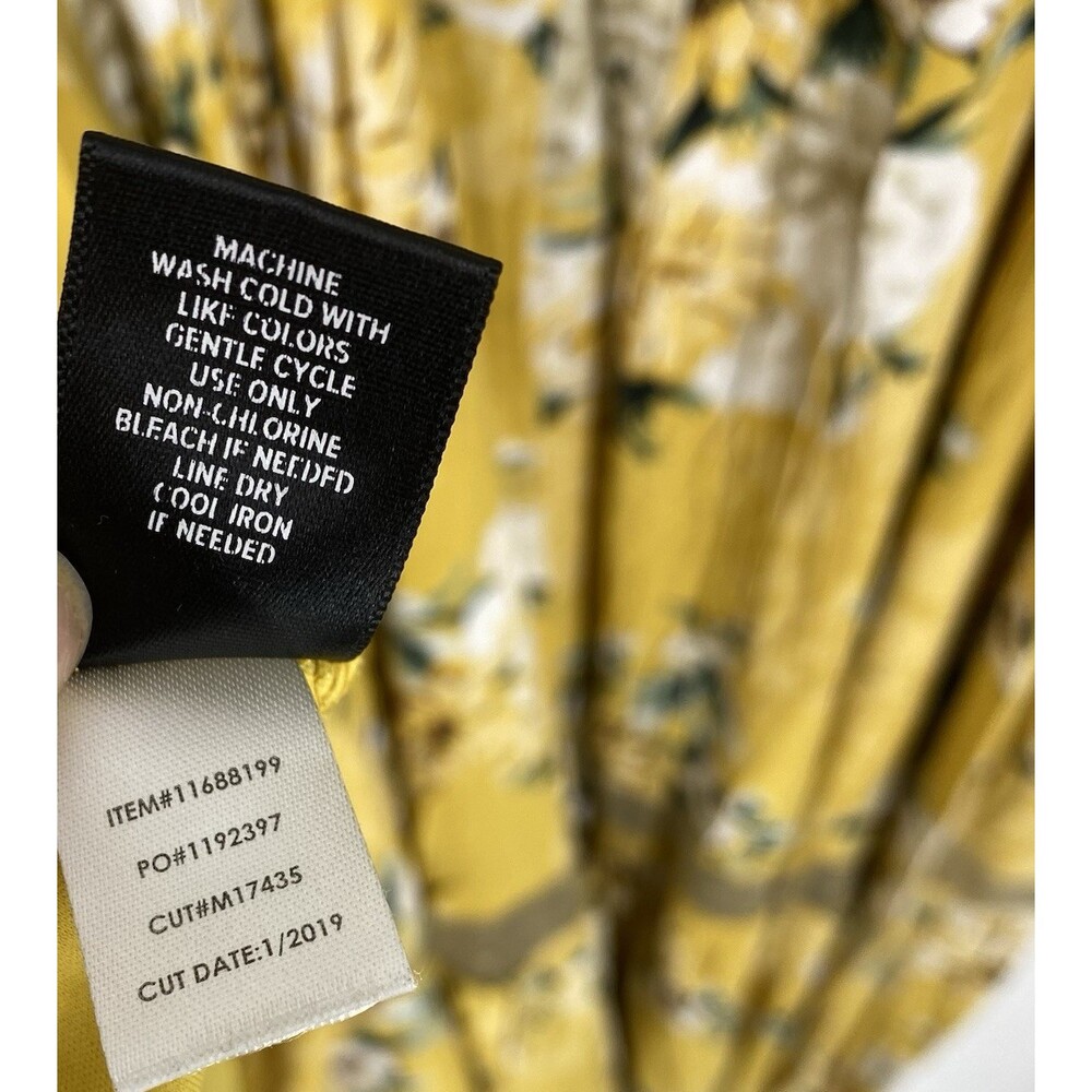 Torrid 4X Goldenrod Floral Midi Dress Boho Plus Size Yellow Maxi Style Summer - Picture 10 of 10